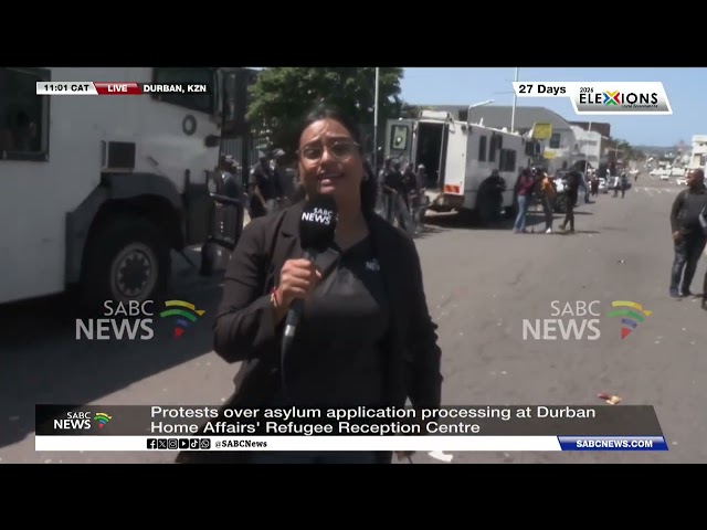 Protests over asylum seeker applications - Taliesha Naidoo shares more