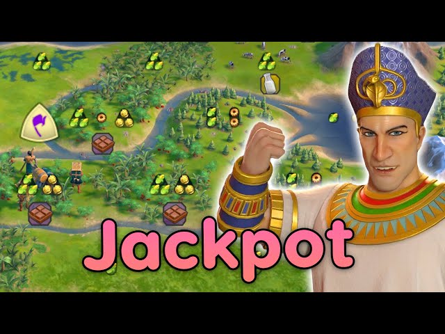 Ramses hit the JACKPOT with this start location - Civ 6 Ramses Egypt Leader Pass