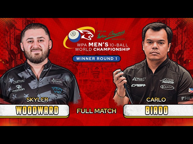 WOODWARD vs BIADO ▸ Winner Round 1 ▸ 2026 Iwan Simonis WPA Men’s 10-Ball World Championship VIETNAM