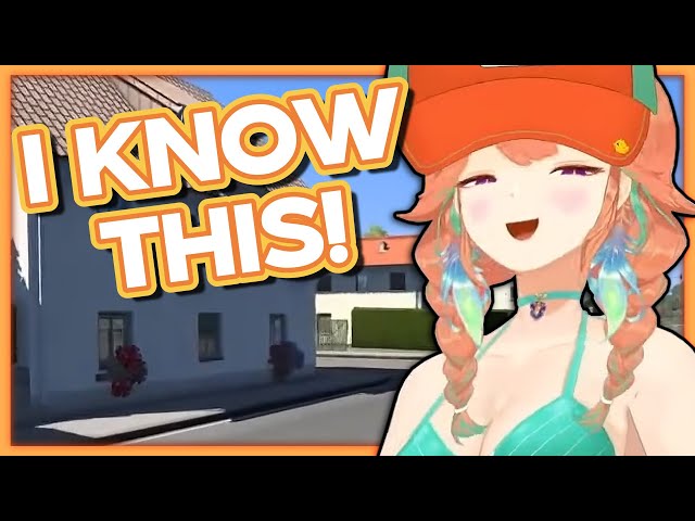 Kiara is ADORABLE when recognizing places in Euro Truck Simulator【Takanashi Kiara | HololiveEN】