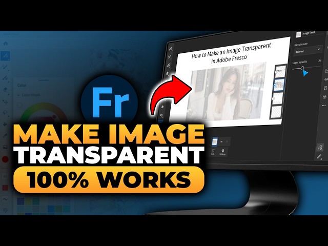 How To Make an Image Transparent in Adobe Fresco (𝟮𝟬𝟮𝟲) | 100% WORKS | NO Yapping | FAST & EASY