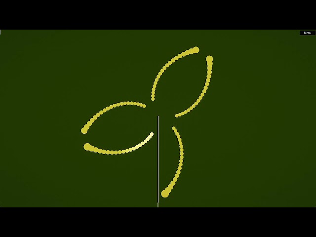 Flowers, spirals, and more patterns in this pendulum wave (my ver)
