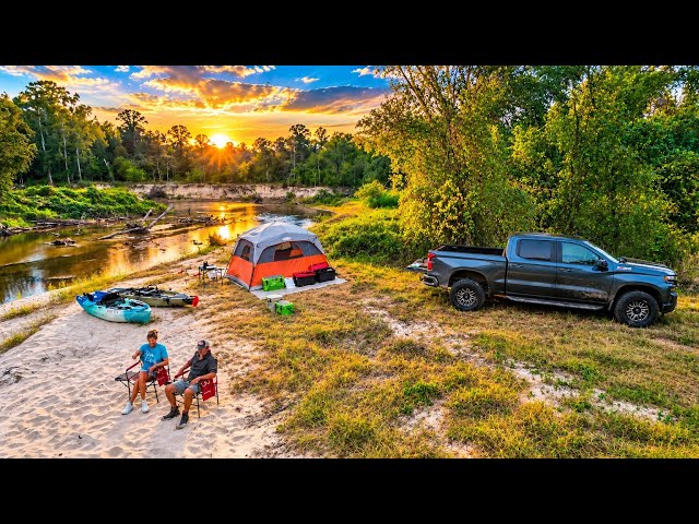 2 Days Tent Camping & Kayaking on a Crystal Clear Louisiana Creek! (Catch & Cook)