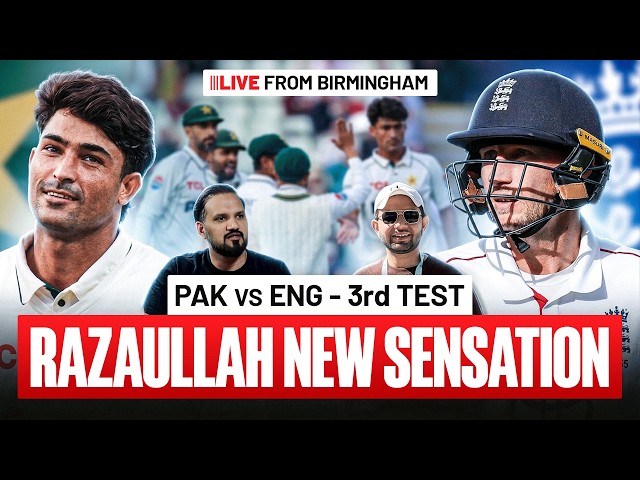 LIVE: PAK vs ENG 3rd Test Day 2 | Razaullah Impresses! | Can Pakistan Fightback?
