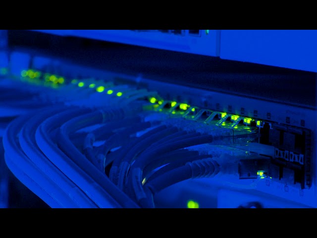 Tech Video   Blue Colored Data Cables   Servers - Free Stock Footage 4k Video || Video Board