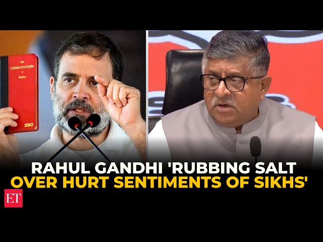 'Attempt to rub salt in wounded Sikh community': BJP's Ravi Shankar slams RaGa’s Nov 1 rally call