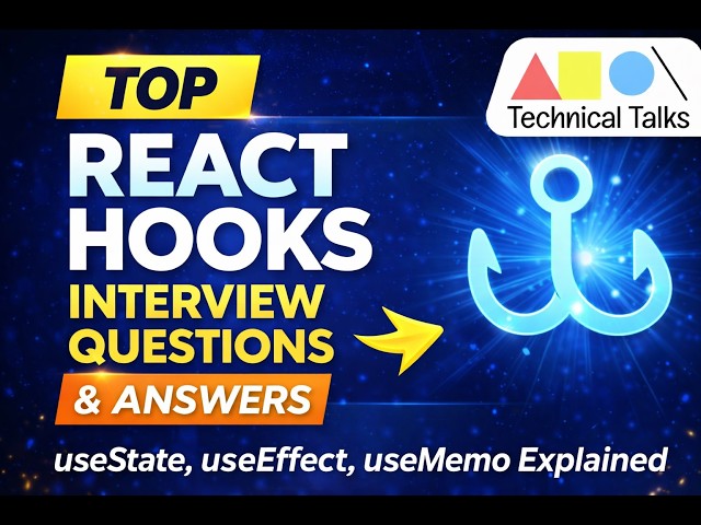 React Hooks Interview Questions You MUST Know | useState, useEffect, useMemo Explained