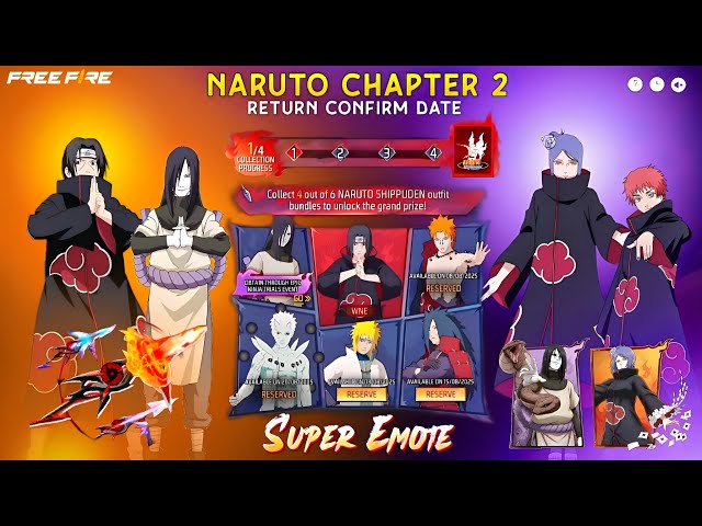 Naruto Chapter 2 Return💥Ben10 x Free Fire🤯🥳| Free Fire New Event l FF New Event
