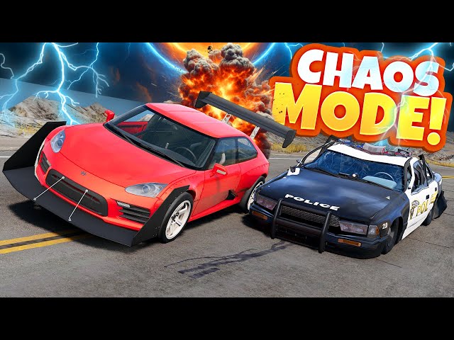 Random Cars in CHAOS MODE Create Total Destruction! (BeamNG Drive Mods)