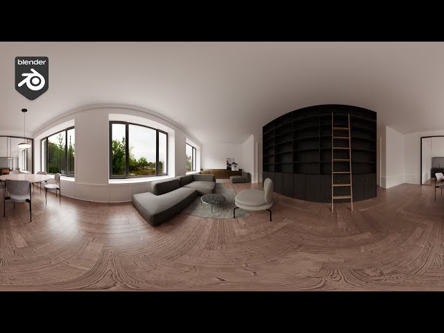 How to create 360 panoramic image in blender