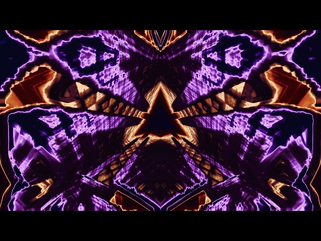 Tunnel of Illusion VJ Loop Purple Orange 4K Background Party Visual