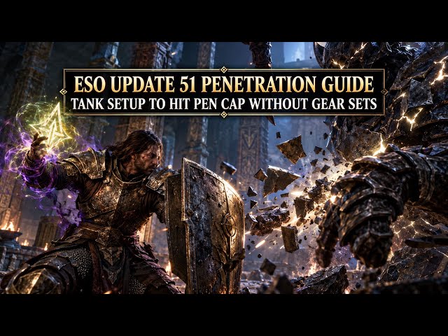 ESO Update 51 Penetration Guide | Tank Setup to Hit Pen Cap Without Gear Sets