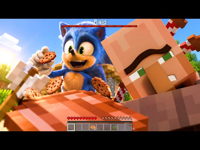 Sonic Stops A Raid In Minecraft 