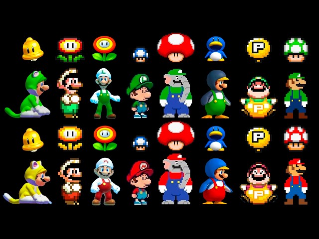 ALL POWER-UPS in Super Mario Maker 2! (Mario and Luigi)