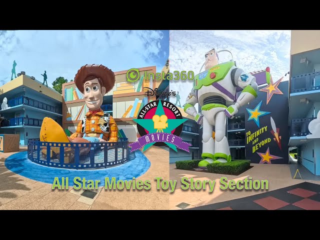 360° Footage of Disney's All Star Movies Resort- Toy Story Section at Walt Disney World, Florida