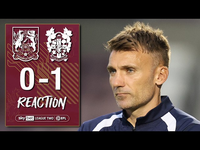 Chris Hogg speaks to BBC Radio Northampton after the loss to Tranmere Rovers
