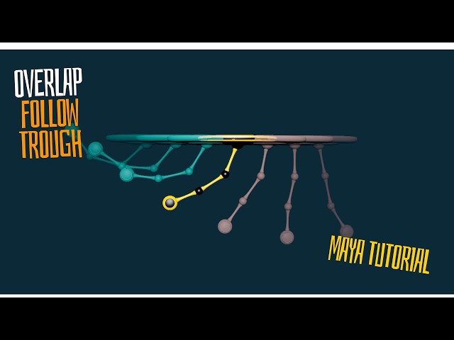 How to Animate Overlap & Follow Through in Maya | Pendulum Animation Tutorial