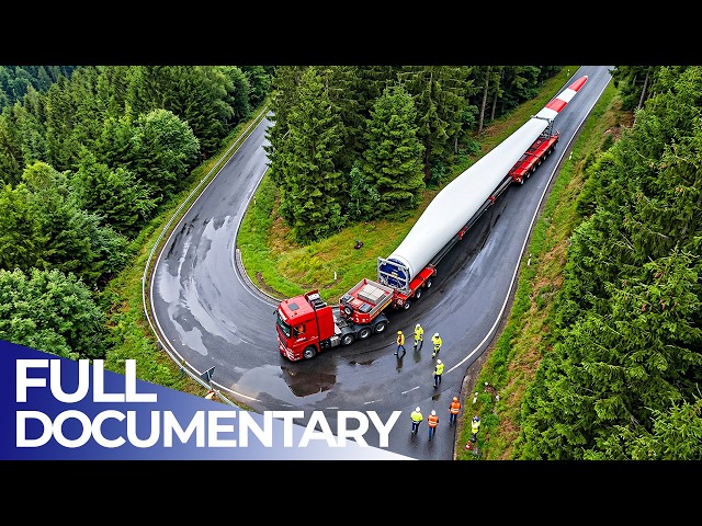 Extreme Transport: Moving a Giant Wind Turbine Blade Through Impossible Roads | FD Engineering