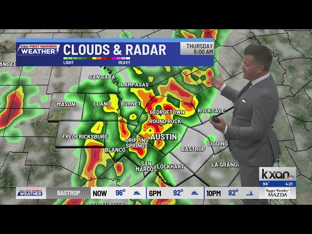 Flood threat as slow-moving cold front arrives | KXAN Forecast (September 28)