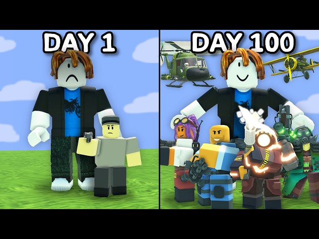 I Spent 100 Days in Roblox Tower Defense Simulator