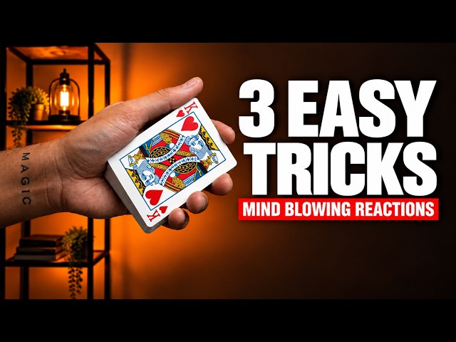 3 EASY Card Tricks You Can Learn in 5 MINUTES! (2026)