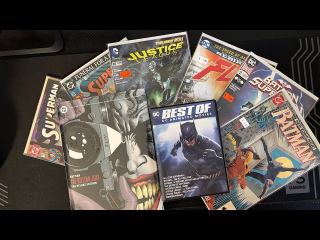 Whispered ASMR | Relaxing DC Comic Book Pickups + DC Animated Movies 😴✨ 