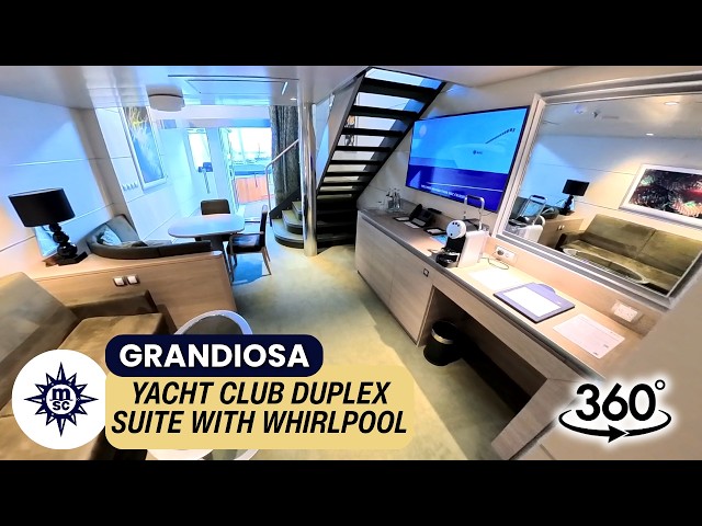 MSC Grandiosa 360° Yacht Club Duplex Suite with Whirlpool | Cabin 12003