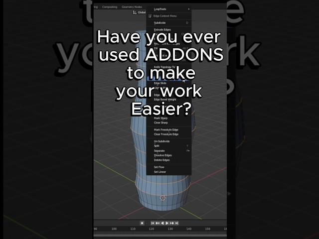 Edge Flow addon in blender