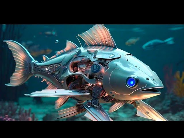 Tiny Robotic Fish Making 🐟🤖 | Micro Art AI Video | Miniature Robot Fish Underwater #Fish 