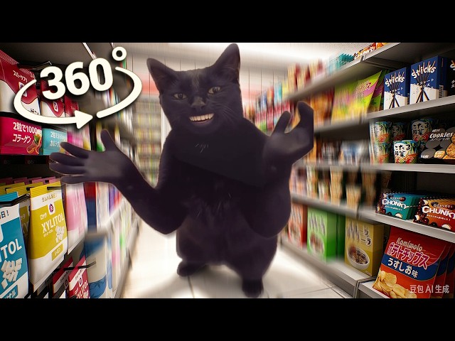 Escape CLAPPING CAT MEME in the Supermarket 360° VR