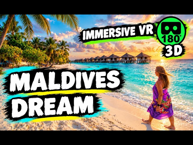 This Maldives Walk Feels Unreal 😍 VR 180 3D | Kuredu Island Paradise July 2025