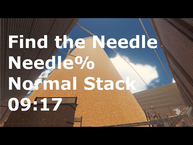 Find The Needle Speedrun Needle% Normal Stack in 09:17