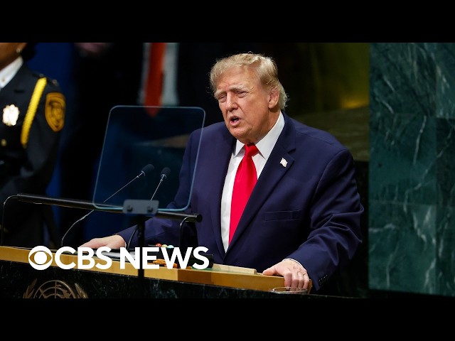 Trump addresses world leaders at the U.N. General Assembly | CBS News