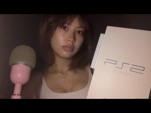 ASMR explore my PS2 console with me