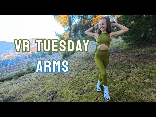 VR TUESDAY: Arms Standing in Virtual Reality – 360° No Equipment Upper Body Workout |MORNING PERSON|