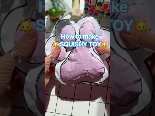 How to make SQUISHY TOY 🐱😱 TUTORIAL #trending #viral #diy #tutorial
