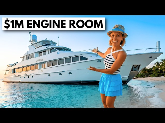 Wait Until You See INSIDE! 🤯 1995/2024 Hatteras 130 "LONE STAR" Luxury American Superyacht Tour