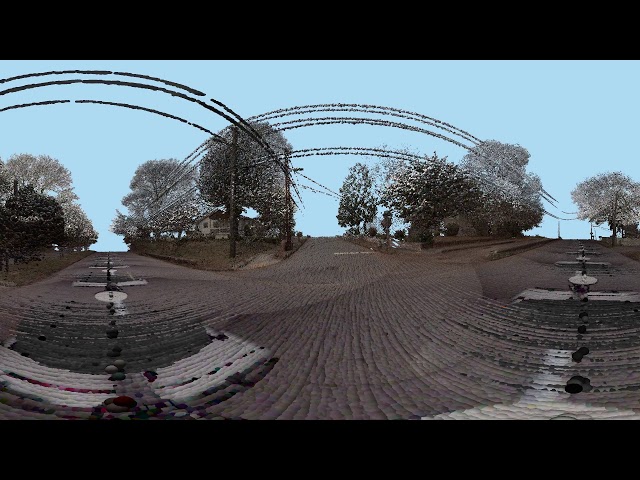 Stereo 360 Point Cloud Rendering (pupillary distance‎ units: feet)