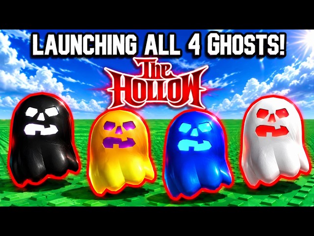 Launching ALL 4 Ghosts! Hollow Event LIVE 👻 Admin Blue Ghost & Developer Black Ghost