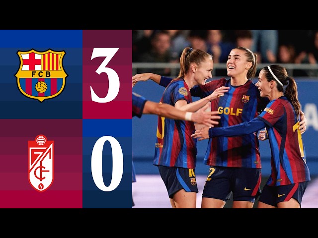 LIGA F | FC BARCELONA 3 vs 0 GRANADA 🔵🔴