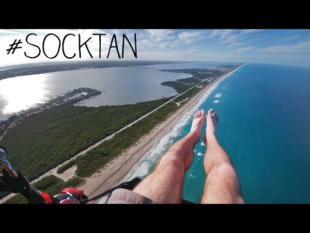 Flying Over The Beach On My Paramotor
