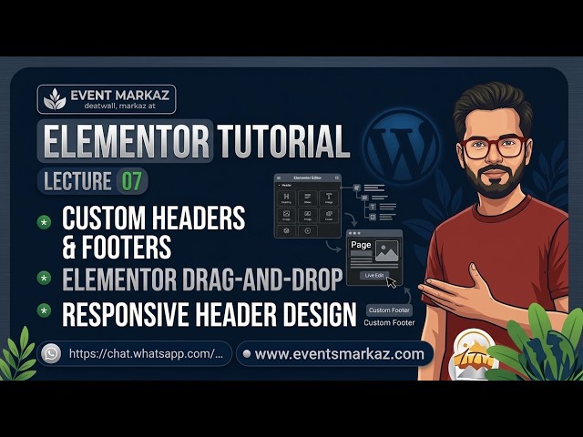 Making Header With Elementor - WordPress Web Development Course | Batch 11 | Day 09