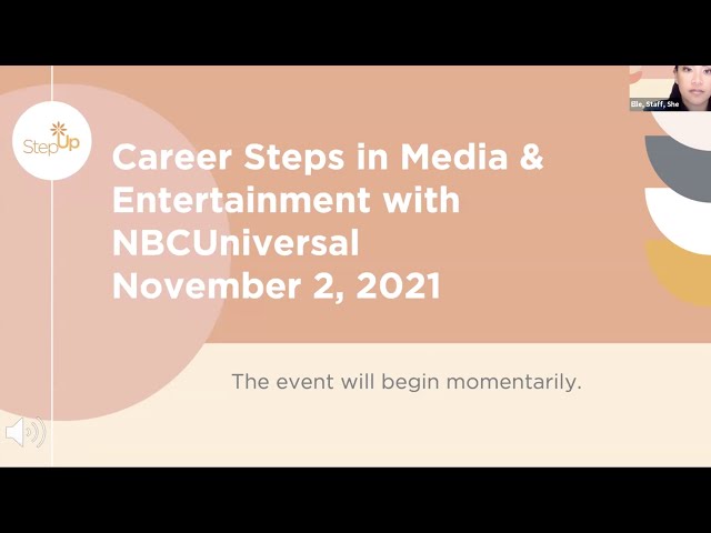 Career Steps in Media + Entertainment with NBCUniversal