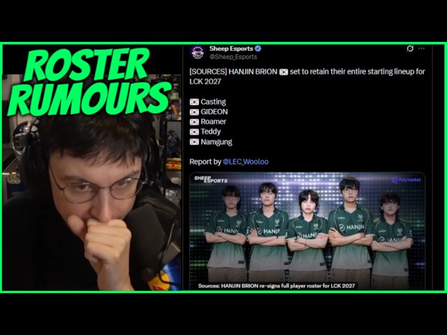 Caedrel Reacts To LCK Roster Rumours & Other News