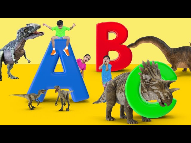 ABC Dinosaurs with Atrin and Soren | Dinosaur Alphabet, Names & Sounds | Educational Video for Kids