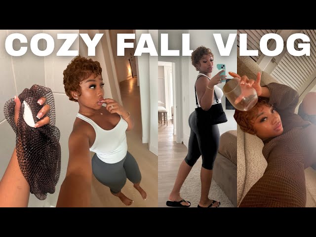 COZY FALL VLOG: DAYS IN MY LIFE | cooking, fall shopping, self care , friend dates, hobbies +more
