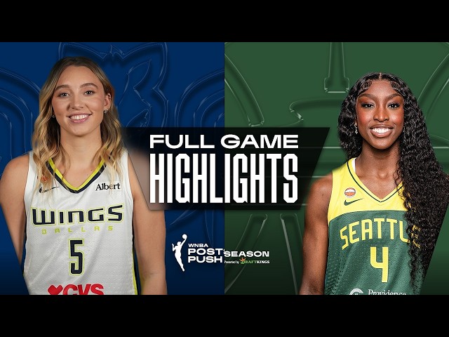 Dallas Wings vs Seattle Storm | FULL GAME HIGHLIGHTS | September 23, 2026