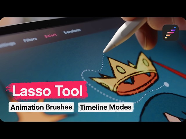 What’s New in Procreate Dreams | Lasso Tool, Animation Brushes, Timeline Modes