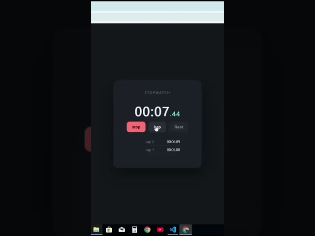 Build a Stopwatch with HTML, CSS & JavaScript ⏱️ | JavaScript Project for Beginners