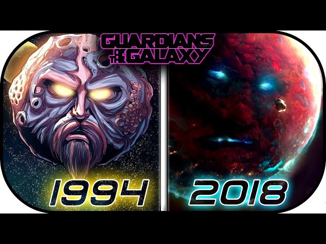 EVOLUTION of EGO The Living Planet in Movies, TV Cartoons, Games (1994-2018) Guardians of the galaxy